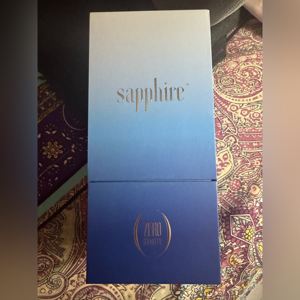 Sapphire Blue Collage Art Piece